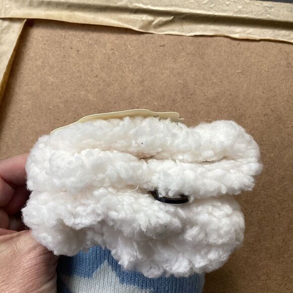Sherpa Critter Socks New With Tag Dog And Star Design Slipper Socks - Picture 5 of 7